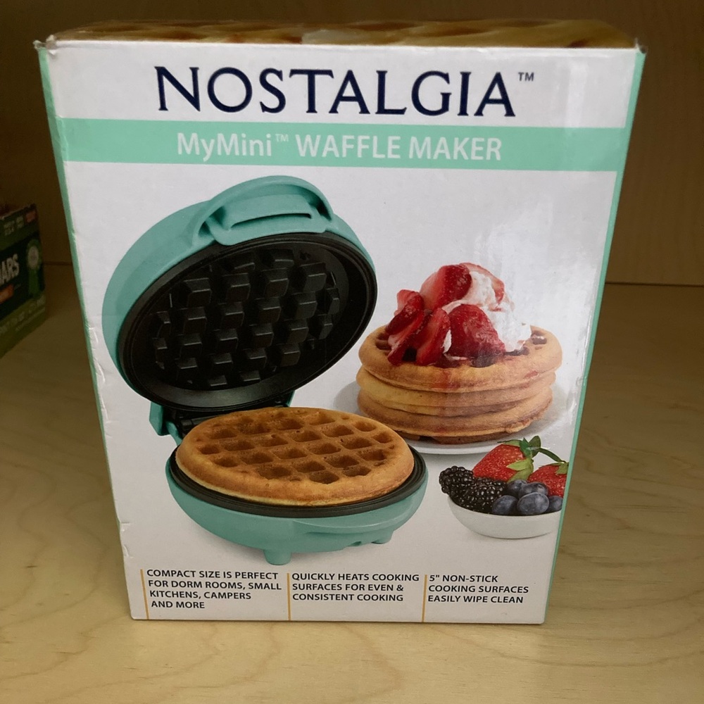 Nostalgia MyMini Waffle Maker - Teal